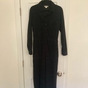 Outerknown Black Corduroy Jumpsuit